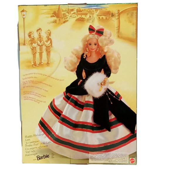Happy Holidays Gala Barbie #13545 Vintage 1994 Special Edition NRFB MINT - Picture 3 of 11